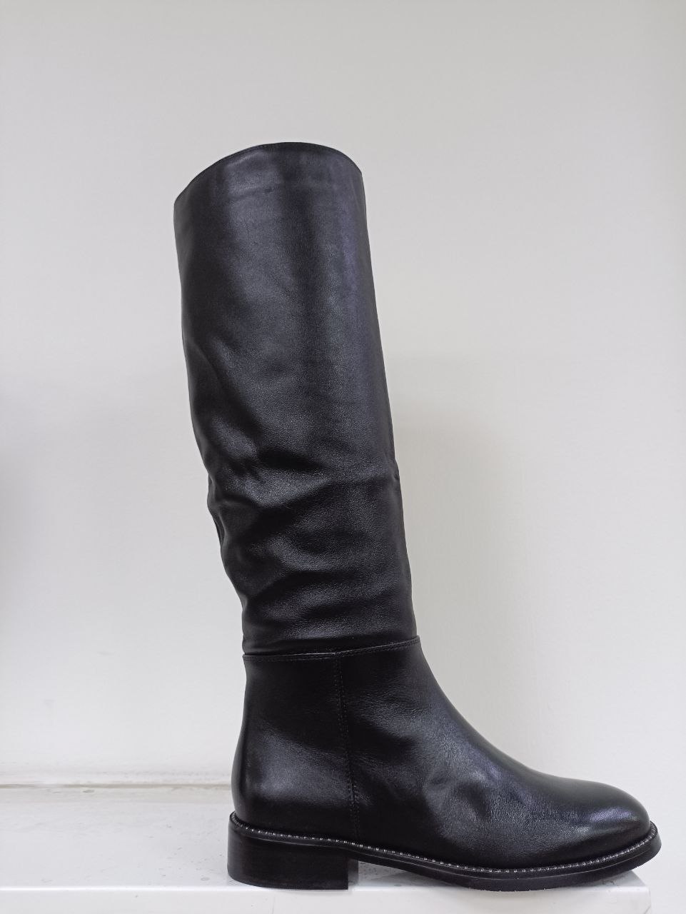 Сапоги демисезонные нат.кожа 2007-438B Popular Fashion