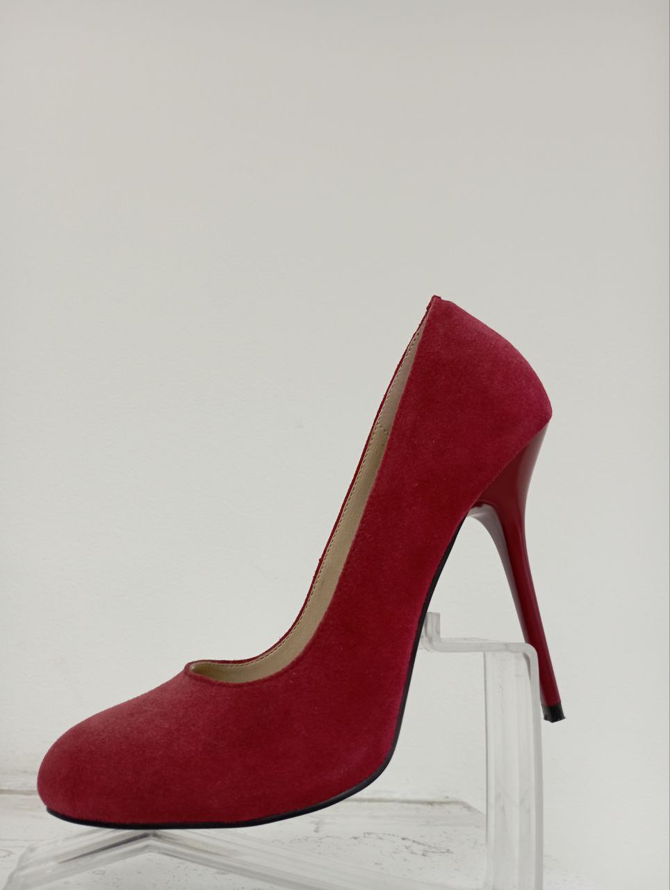 Туфли нат.кожа красн.замша 8916-301-592 Eletto