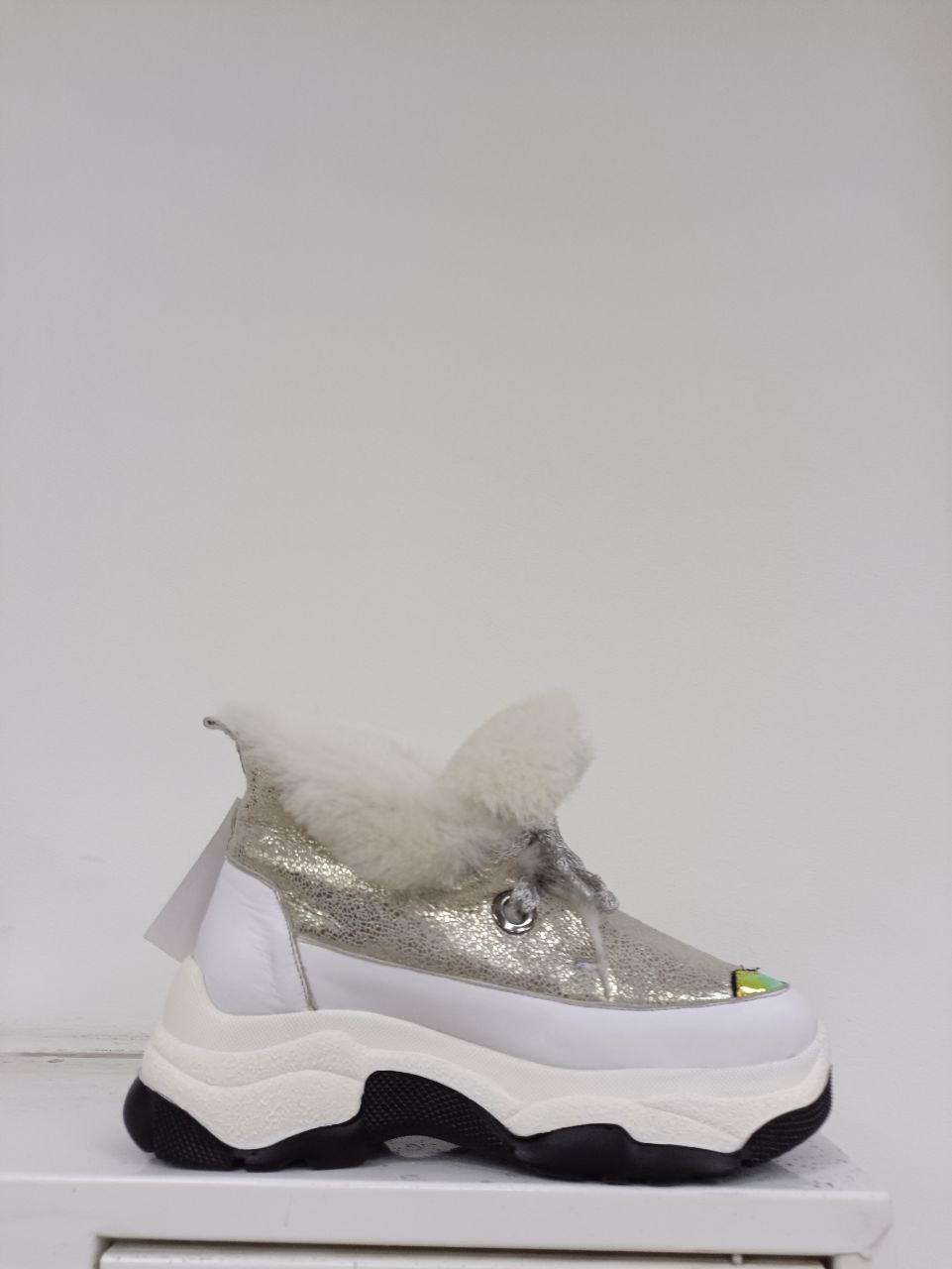 Кроссовки зима нат.кожа иск.мех K103119-M3-103 Cassiel(Турция)